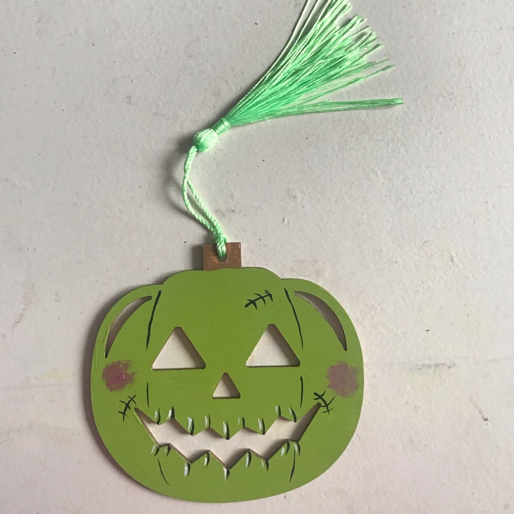 Green Pumpkin Bookmark